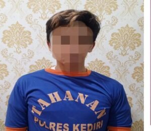 Pria Pekerja Swasta Diduga Edarkan Sabu,Di Bekuk Satreskoba Polres Kediri