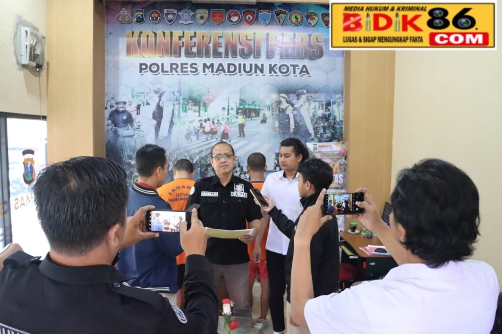 Polres Madiun Kota Ungkap Penyalahgunaan Narkotika Jenis Sabu 3 Tersangka Diamankan