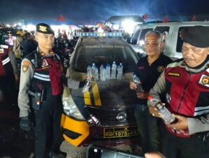 Polisi Temukan Puluhan Botol Miras Dalam Acara Battle Sound Balap Kediri 2024 di Grogol