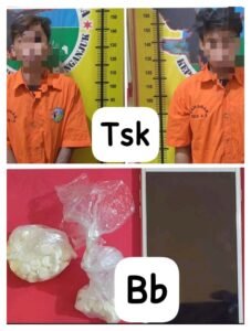 Ungkap Jaringan Pil LL, Polres Nganjuk Amankan Dua Tersangka dan Barang Bukti