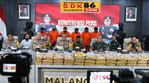 Polresta Malang Kota Kota Berhasil Gagalkan Pengiriman Ratusan Kilogram Ganja Jaringan Antar Provinsi
