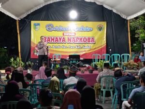 Wujudkan Generasi Emas, Polisi Kediri Sosialisasikan Bahaya Narkoba Pada Warga Desa Bendo