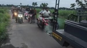 26 Motor Di Amankan Polsek Gurah Dalam Operasi Balap Liar