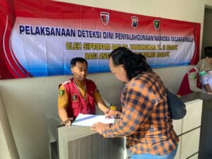 Polres Nganjuk Gelar Rikkes dan Deteksi Dini Penyalahgunaan Narkoba bagi Anggota Polri dan ASN