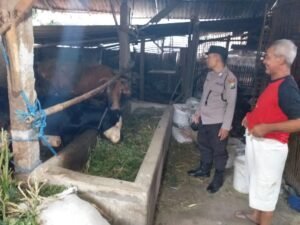 Dukung Program Asta Cita, Polsek Kandangan Sambang Peternak Desa Jerukwangi