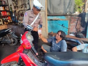 Operasi Lilin Semeru Polres Pelabuhan Tanjungperak Himbau Bengkel Tak Layani Penggantian Knalpot Tidak Sesuai Spektek