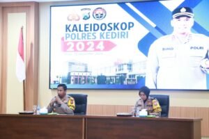 Polres Kediri Gelar Relis Akhir Tahun Paparkan Kasus Menonjol  Yang Tertangani