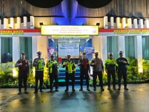 Pastikan Kesiapan,Kabag Ops Dan Kasat Samapta Polres Kediri Kota Cek Pospam Ops Lilin Semeru 2024