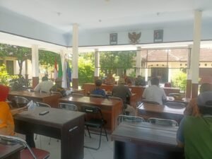 Kapolsek Pare Rakor PMK di Kecamatan Badas 
