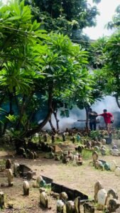 Balongpoh bersinergi melakukan fogging demi mencegah DBD di musim penghujan