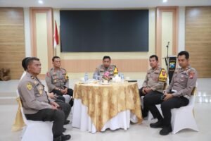 Diskusi Kamtibmas, Kapolres Kediri Ajak Coffee Morning Pejabat Utama Polres Kediri