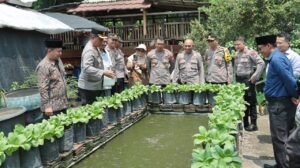 Polres Nganjuk Apresiasi Dukungan Pomosda dan Desa Senjayan dalam Program Ketahanan Pangan