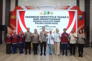 Polres Kediri Kota Gelar Vaksinasi Hepatitis B Tahap 2