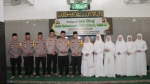 Polres Nganjuk Gelar Peringatan Isra’ Mi’raj 1446 H, Disertai Santunan untuk Yatim Piatu dan Kaum Dhuafa