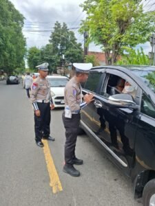 Polres Kediri Kota Himbau Pengguna Jalan untuk Keselamatan Arus Balik Liburan