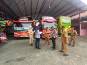Satlantas Polres Kediri Kota Bersama Ditlantas Polda Jatim Gelar Ramcheck Menjelang Idul Fitri