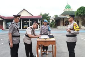 Kapolres Kediri Pimpin Sertijab Kasat Narkoba Dan Empat Kapolsek,Ini Harapannya!