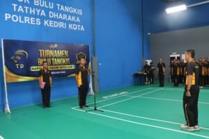 Turnamen Bulu Tangkis Kapolres Kediri Kota Cup l 2025 Resmi di Buka