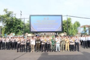 Apel Gelar Pasukan Operasi Keselamatan Semeru 2025 Polres Kediri Kota, Tekankan Tertib Berlalu Lintas Minimalisir Angka Kecelakaan