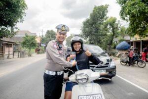 Tekan Angka Laka Lantas,Polres Kediri Patroli Jalur Black Spot