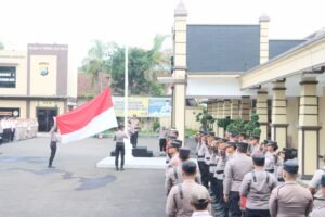 Kapolres Kediri Kota Pimpin Upacara Hari Kesadaran Nasional