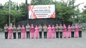 Kapolres Nganjuk Pimpin Sertijab Kabag Ops, Kasat Lantas, dan Kapolsek Jajaran