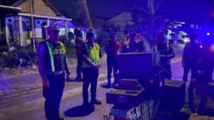 Patroli SOTR Polres Kediri Cegah Balap Liar dan Penggunaan Sound System Berlebihan