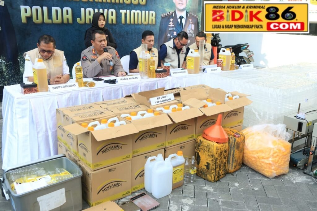 Polda Jatim Berhasil Ungkap MinyaKita Palsu, Dua Home Industry di Sampang dan Surabaya Digrebek