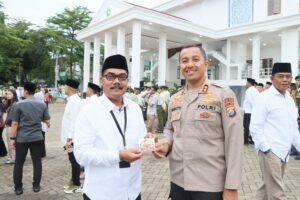 Kapolres Kediri Kota Sosialisasi Tagline Mudik Aman, Keluarga Nyaman dan Hotline Mudik Polri 110