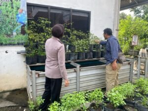 Optimalkan Lahan Pekarangan, Polsek Warujayeng Dukung Ketahanan Pangan