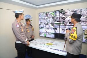 Ops Ketupat Semeru 2025, Kapolres Kediri Cek Kesiapan Pospam dan Posyan Jelang Lebaran