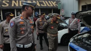 Polres Nganjuk Gelar Apel Pasukan untuk Pengamanan Malam Takbir
