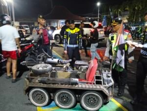 Razia Malam Minggu Berlangsung Lancar, Puluhan Kendaraan dan Dokumen Diamankan