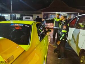 Sosialisasi “Mudik Aman, Keluarga Nyaman”, Polres Kediri Kota Tilang 86 Pengendara