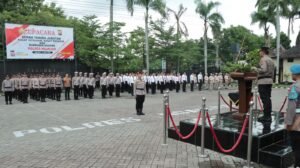 Kapolres Nganjuk Pimpin Sertijab Kasat Intelkam, Kasat Reskrim, dan Kapolsek Ngetos