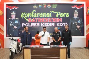 Polres Kediri Kota Amankan Residivis Terduga Pelaku Pencurian di Kamar Kos Yang Viral di Medsos