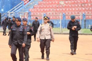 Ribuan Personel Gabungan Dikerahkan Amankan Laga Persik Kediri Kontra Persebaya Surabaya