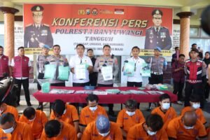 Polresta Banyuwangi Berhasil Ungkap Kasus Narkoba Sita 2 Kilogram Sabu