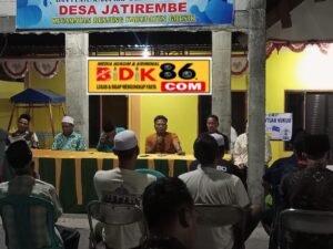 Dalam rangka turnamen bola voli tingkat kecamatan Benjeng tahun 2025, kades Jatirembe adakan rapat deklarasi damai