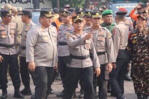 Kapolres Pasuruan Pimpin Apel Kesiapan Tanggap Darurat Bencana 2025