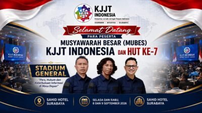 Mubes dan Stadium General HUT ke-7 KJJT Indonesia berlangsung dua hari di Surabaya dengan tema Pers, Hukum, dan Keterbukaan Informasi.